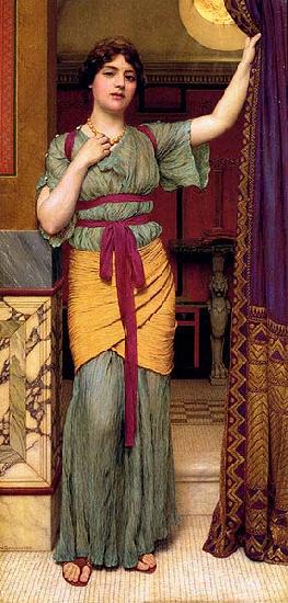 John William Godward Pompeian Lady oil painting image